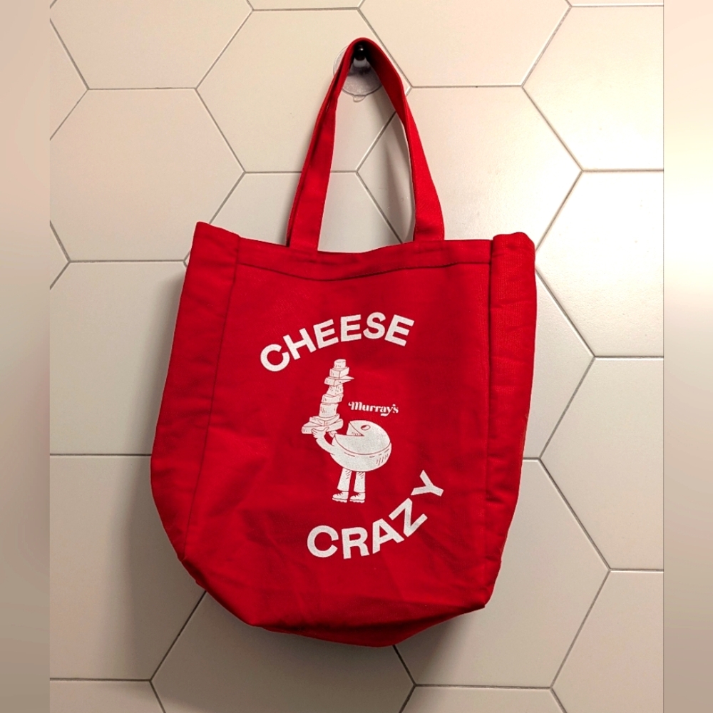 Red Murray's 'Cheese Crazy' Tote Bag -NWT